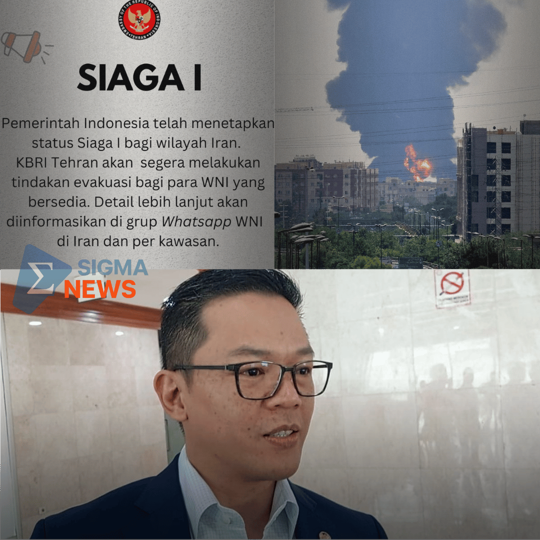 Pengumuman Siaga 1 kepada WNI di Teheran disampaikan oleh Menteri Luar Negeri (Menlu) Sugiono