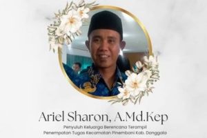 Ungkapan duka cita atas berpulangnya Ariel Sharon Huma, ASN BKKBN yang berpulang saat bertugas di Desa Palentuma, Kecamatan Pinembani, Kabupaten Donggala, Sulawesi Tengah