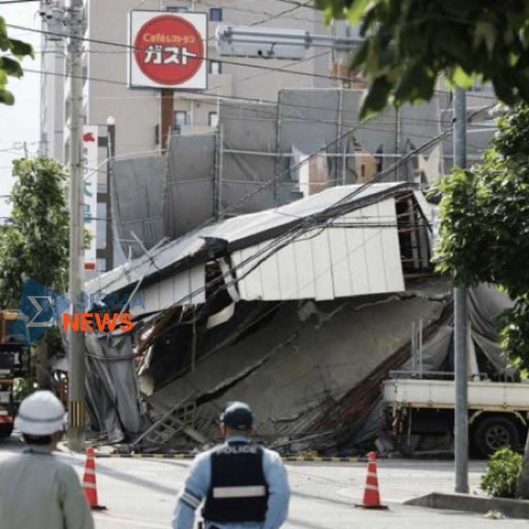Tragis! Bangunan di Fukuoka Jepang Ambruk, Satu WNI Tewas!