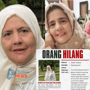 Notaris wanita asal Bogor bernama Sidah Alatas (60),  diduga dibunuh dan jasadnya dibuang ke Sungai Citarum, Kabupaten Bekasi