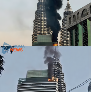 Menara Petronas Terbakar