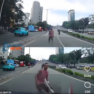 tabrakkan diri ke mobil