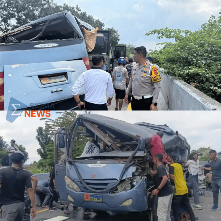 Tragedi Maut! Bus TNI AL Kecelakaan di Medan, Banyak Korban Berjatuhan