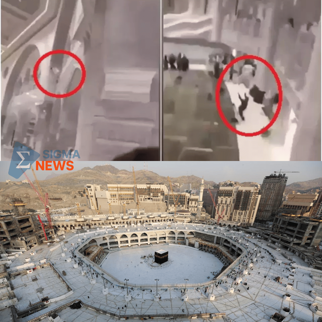 pria lompat Masjidil Haram